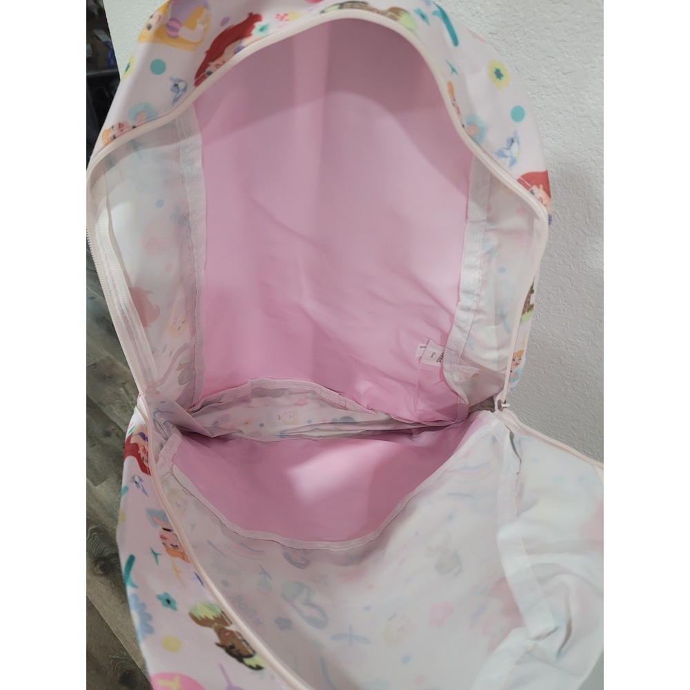 Disney Princess Backpack All‎ Over Print School Bag Ariel Cinderella Belle #7 - Picture 3 of 3